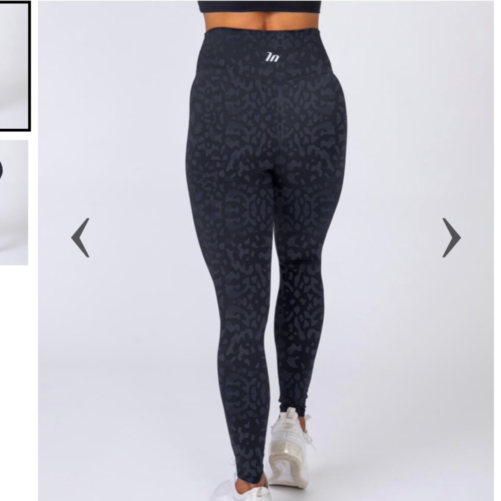 MuscleNation V2 Butter leggings black/grey leopard